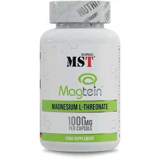 Магний L-треонат MST Magnesium L-Threonate 1000 mg, 60 капсул для нервной системы