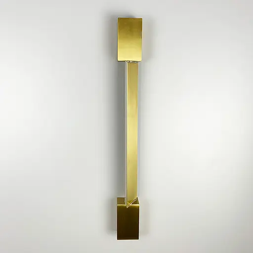 Сучасні лінійні бра в латунному кольорі Line F довжина 49 см Арт. WB1/490 AB - фото 5