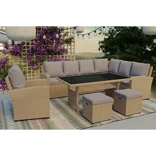 Набор садовой мебели Di Volio Rossano Бежевый/Светло-серый - фото 3