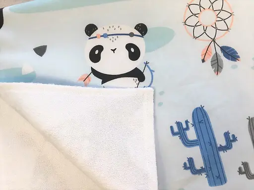 Непромокаемая пеленка Moontime "Панды с вигвамами" - фото 2