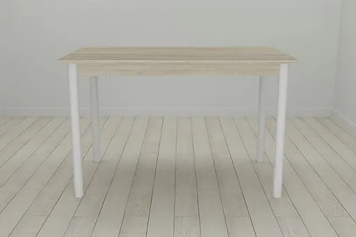 Стіл кухонний Ferrum-decor Беніта 75x120x70 Білий ДСП Сонома 16мм (FRD-106276)