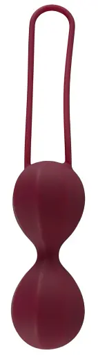 Вагінальні кульки Magic Shiver, 15.5 см, бордовий