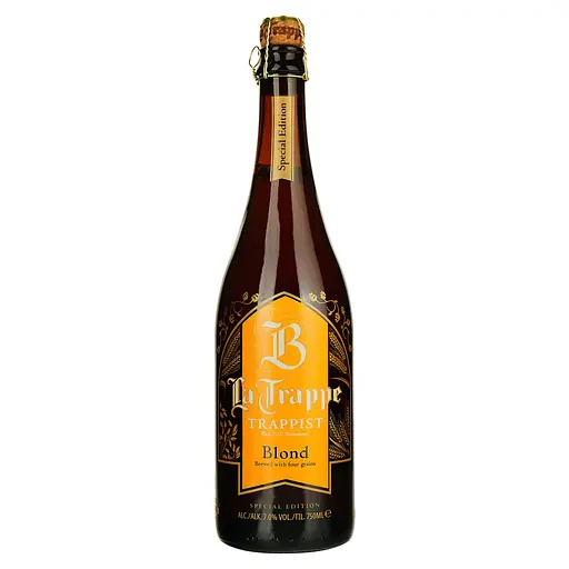 Пиво La Trappe Blond світле фільтроване 7% 0.75 л