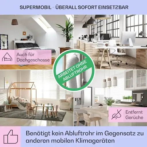 Охолоджувач повітря Klarstein Skyscraper Ice Smart 4 в 1 Сірий - фото 3