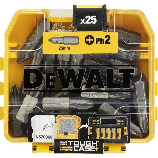 Набір біт DeWalt Philips Ph2 L=25 мм 25 шт. (DT71522)