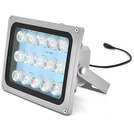 Прожектор направлен с сумеречным датчиком YOSO 12V 18W, 15LED, IP66, угол обзора 60°, дальность до 30м, 177*138*65мм, BOX