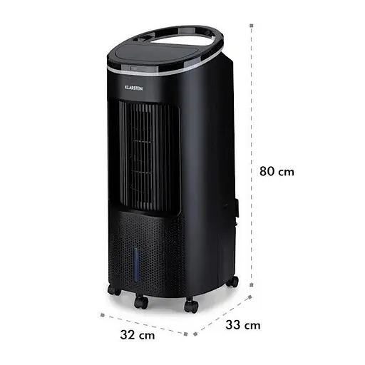 Охладитель воздуха Klarstein IceWind Plus 4-в-1 330 м3/ч Черный (10035785) - фото 8