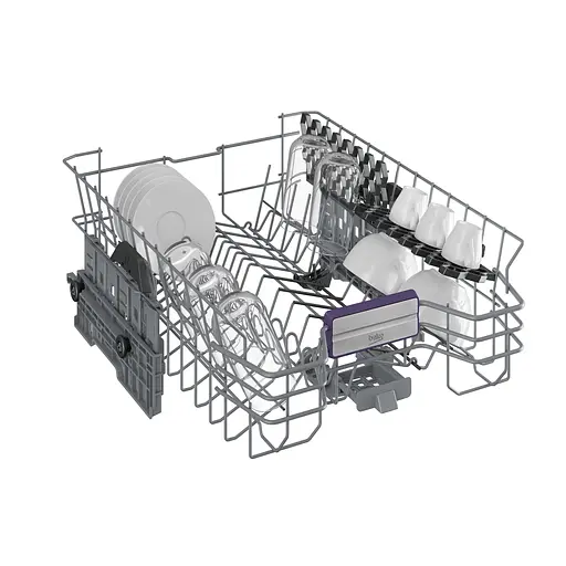 Посудомийна машина Beko вбудована, 11 комплектів A+++, 45 см, дисплей, білий - фото 4