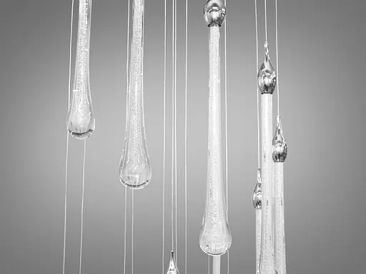 Каскадна світлодіодна люстра для холу потужністю 45 Вт - фото 4