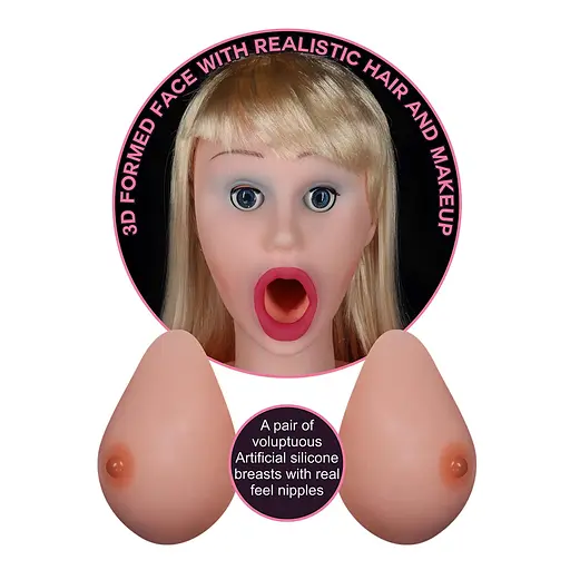 Секс-лялька LoveToy Silicone Boobie Super Love Doll 152 см блондинка - фото 3