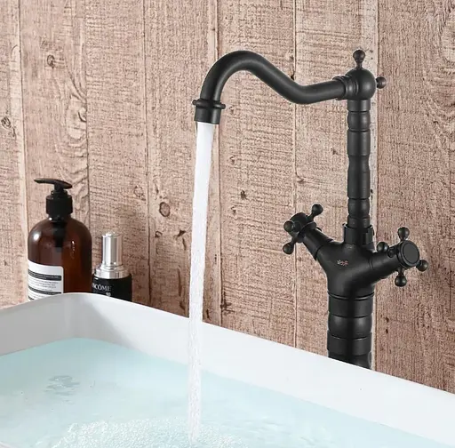 Смеситель для кухни Rea Rustico black REA-B5520 Черный матовый - фото 4