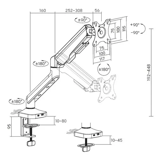 Кронштейн OfficePro MA451W MA451W - фото 10