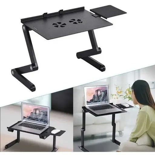 Многофункциональный столик-трансформер для ноутбука Laptop Table T8 с охлаждением - фото 4