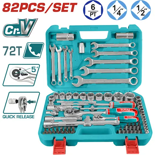 Набор ключей Total THT421802 - фото 2