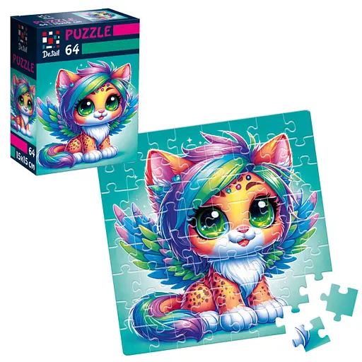 Пазли De.tail Казковий леопардик, 64 деталі, DT1234-23