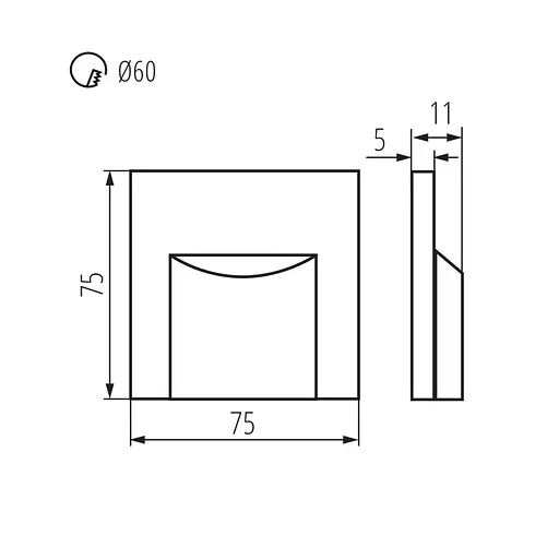 Світильники Kanlux ERINUS LED L GR-NW (33327) - фото 8