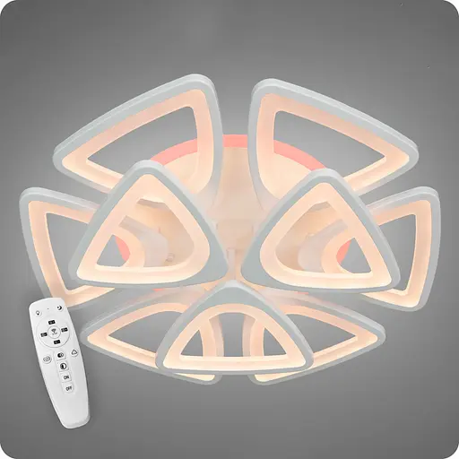 Люстра світлодіодна 517 Dlight 3color з пультом 140Вт Білий (01956) - фото 2