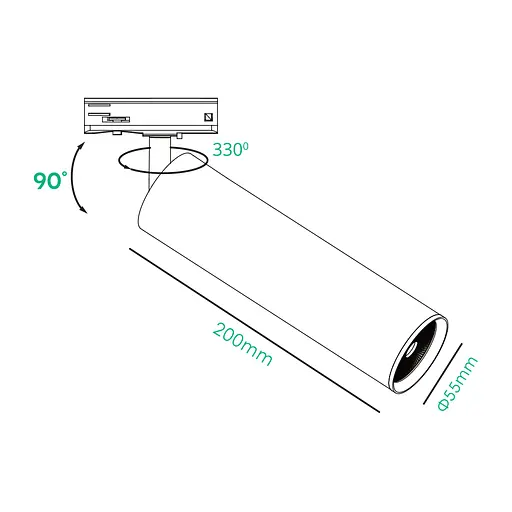 Трековый светильник Ardero ML330ARD под лампу черный - фото 3