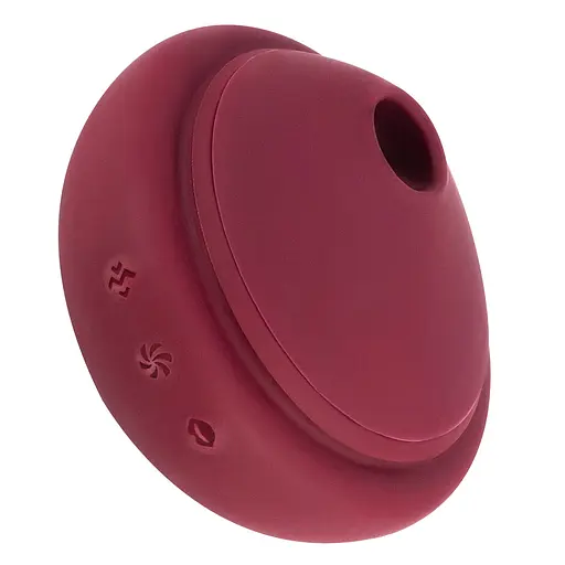 Вакуумний стимулятор клітора з вібрацією Lola Games (бордовий) - фото 9