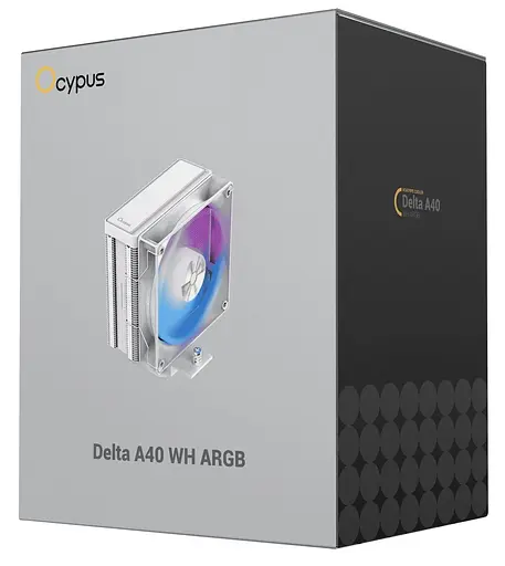 Кулер для процесора OCYPUS DELTA A40 WH ARGB (DELTA-A40-WH1NAWN00X-GL) - фото 9