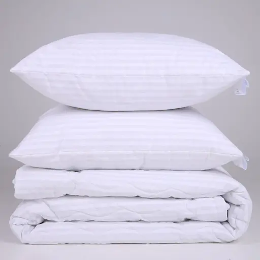Набор MirSon №1115 Сolor Fun Line Stripe White Eco-Soft 172 х 205 см белый (2200010868531) - фото 4