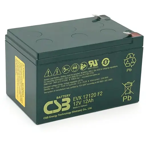 Аккумуляторная батарея CSB EVX12120, 12V 12Ah (151х98х94(100)мм, Q6)