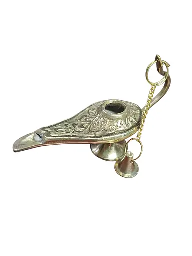 Чарівна лампа Алладіна золотиста 8,5х4,5х3см - фото 2