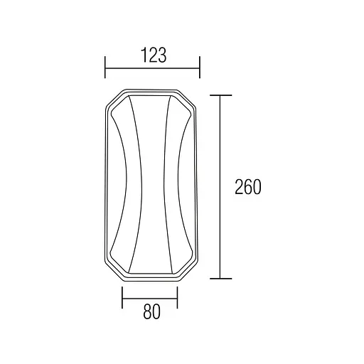 Світильник світлодіодний фасадний BLADE настінний білий - фото 2
