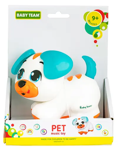 Игрушка музыкальная Baby Team Домашний любимец разноцветная (8658_песик белый) - фото 5