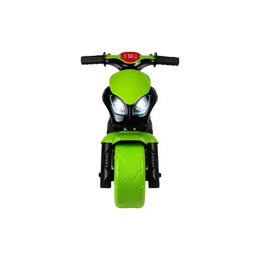 Каталка-біговець"Мотоцикл ТехноК" 6474TXK Чорно-салатовий музичний - фото 3