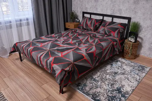 Пододеяльник Moon&Star Бязь Gold Люкс Geometry Полуторный 143x210 см - фото 1