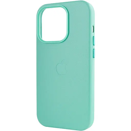 Кожаный чехол Leather Case AA Plus with MagSafe для Apple iPhone 14 Pro 6.1 Ice - фото 6