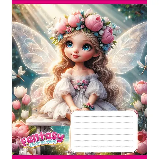 Зошит учнівський "Мій єдиноріг" 012-520170L-5 в лінію, 12 аркушів