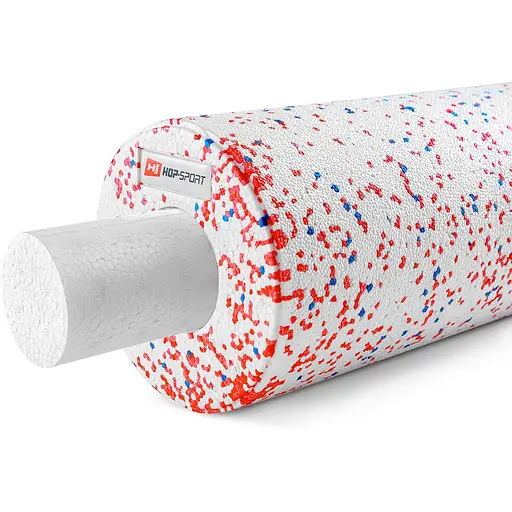 Роллер массажер (валик, ролик) Hop-Sport 3 в 1 EPP 33см HS-P033DYG белый - фото 3