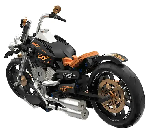 Конструктор Мотоцикл 455 елементів Ramiz чорний - фото 5