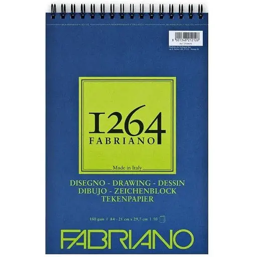 Альбом для рисунка Fabriano на спирали 1264 180г/м2 50л - фото 1