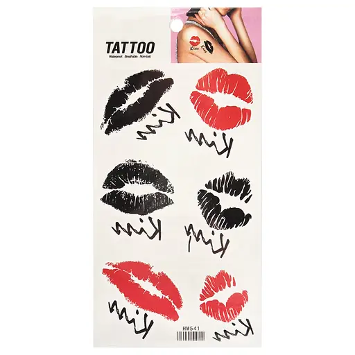 Временная татуировка Kiss Tattoo 1020-HM541 красно-черный