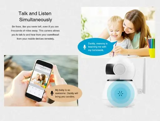 Поворотная камера Sannce Wi-Fi IP HD 1080P Escam Wanscam Оригинал - фото 6