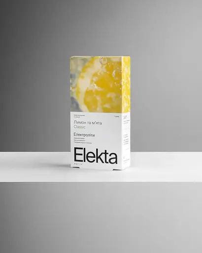 Напій розчинний з електролітами з підсолоджувачем зі смаком лимона та м'яти Classic Elekta 5 г - фото 2
