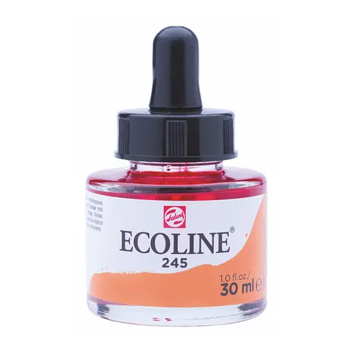 Фарба акварельна рідка Ecoline (245) Шафраново-жовта 30 мл Royal Talens - фото 1