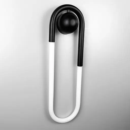 Настінний чорний світильник GABI WALL 50х14 см Line F Арт. W077-150*500 BK - фото 4