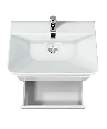 Тумба Мойдодир MoonShine 70 з умивальником Vivace 70 підлогова Білий - фото 6