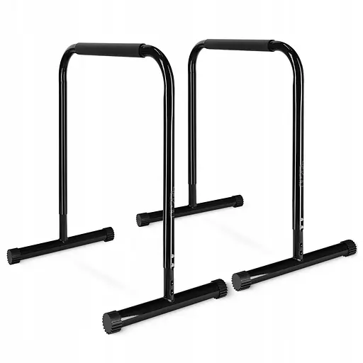 Брусья для отжиманий (паралетсы) 4FIZJO 80-90 см напольные, разборные Black (P-5905973404600) - фото 1