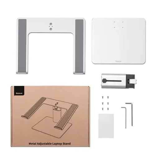 Підставка Baseus Metal Adjustable Laptop Stand Silver - фото 4