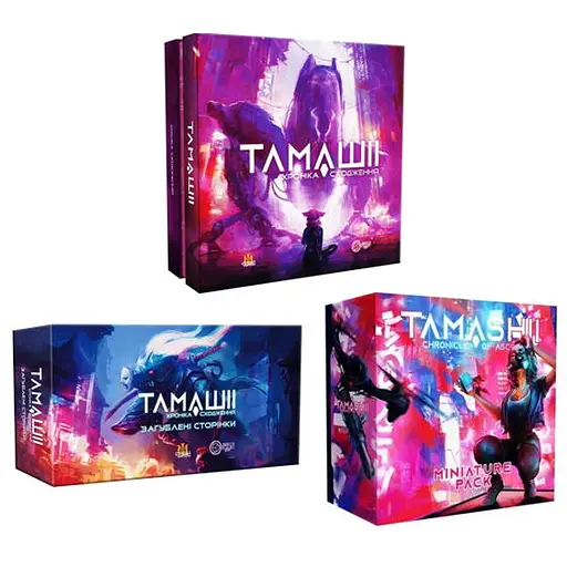 Настольная игра Ігрова Майстерня Тамашии: Хроника Восхождения + Потеряные Страницы + Миниатюры для игры (укр.) (IM1012UA+2) - фото 1