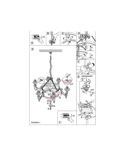 Люстра підвісна Eglo 85858 Marbella - фото 3