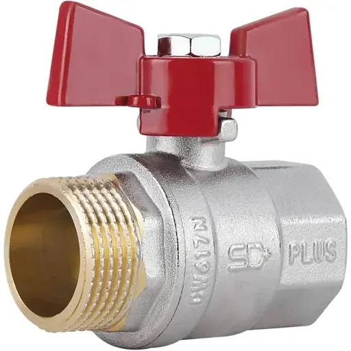 Кран кульовий Thermo Alliance Standart 1" ВЗ прямий, PN40, метелик SD607NW25PN40 - фото 1