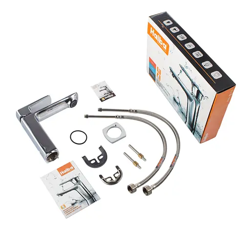 Змішувач для умивальника Haiba Oscar 001 HB0938 Хром - фото 3