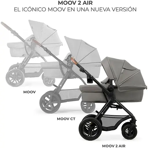 Коляска універсальна 3 в 1 Kinderkraft Moov 2 Air Light Gray (KSMOOV02LGR3000) - фото 15