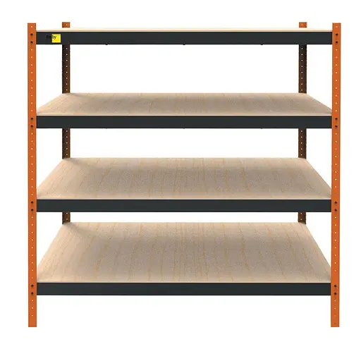 Металлический усиленный стеллаж Emby Heavy Series (размер 2000х1800x900мм) 4 полки ДСП до 300кг - фото 3